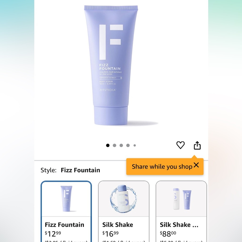 Fizz Fountain Body Scrub - Purple